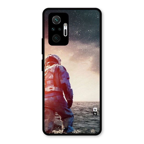 Water Astronaut Metal Back Case for Redmi Note 10 Pro Max