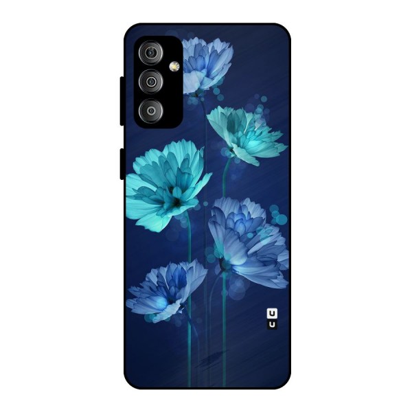 Water Flowers Metal Back Case for Galaxy F23
