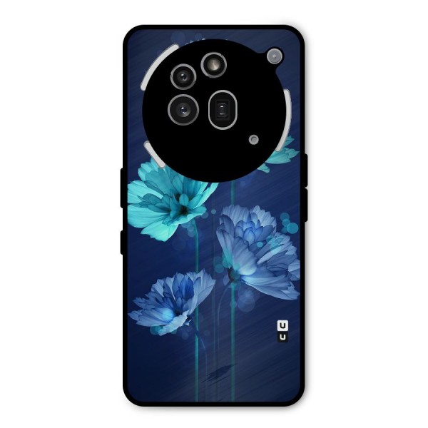 Water Flowers Metal Back Case for Nothing Phone 3a Pro