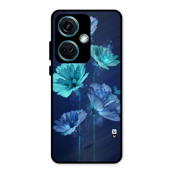 Water Flowers Metal Back Case for OnePlus Nord CE 3 5G