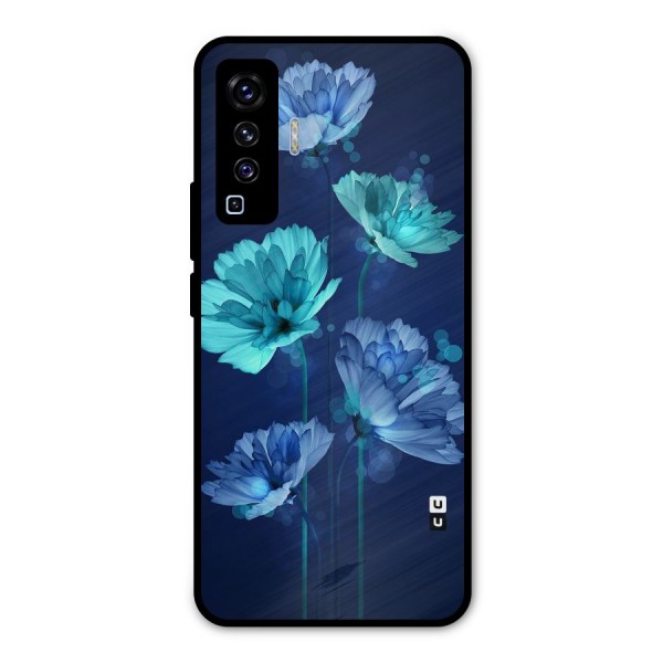 Water Flowers Metal Back Case for Vivo X50