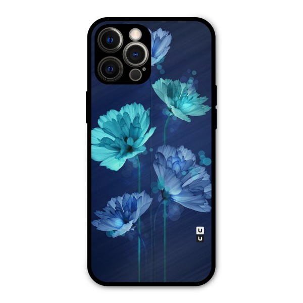 Water Flowers Metal Back Case for iPhone 12 Pro Max