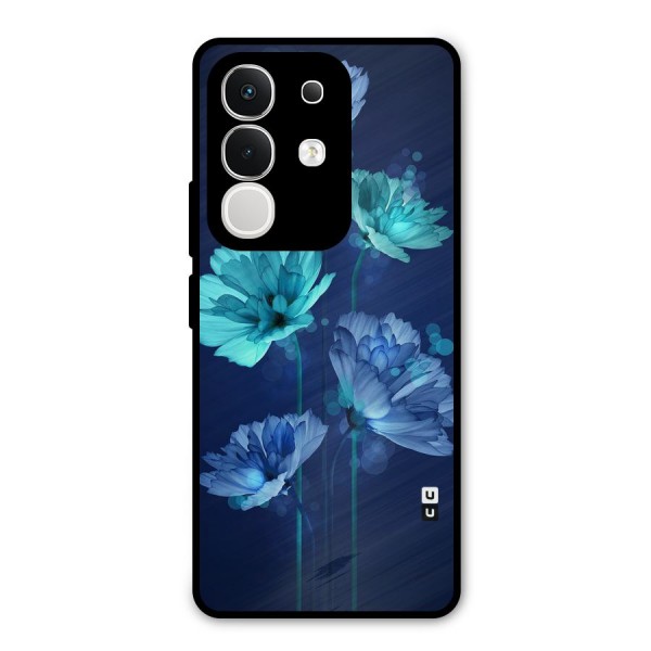 Water Flowers Metal Back Case for iQOO Z10x