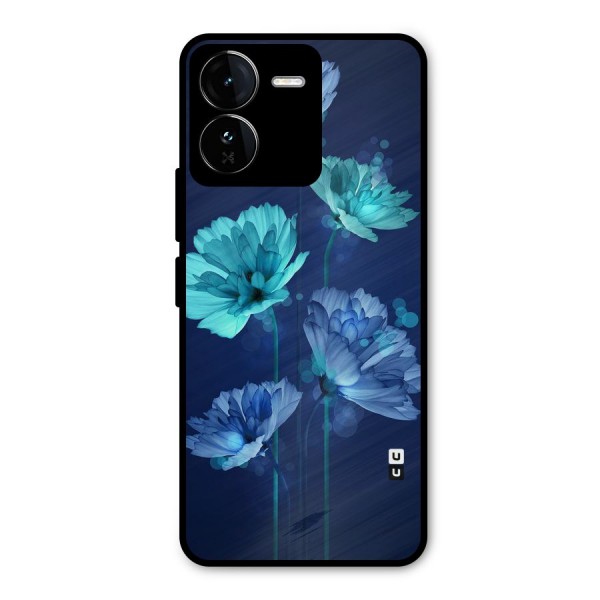 Water Flowers Metal Back Case for iQOO Z9