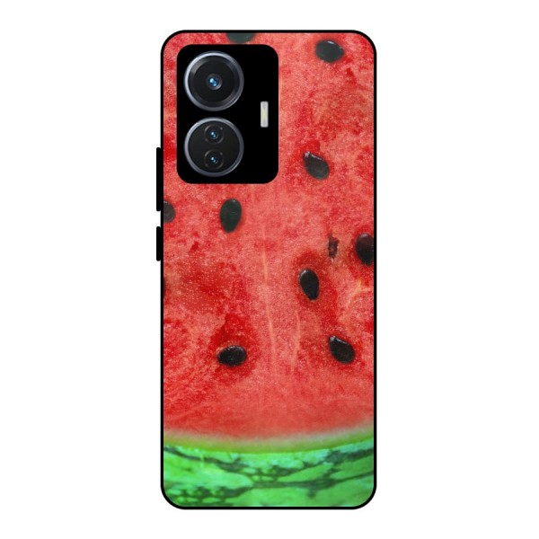 Watermelon Design Metal Back Case for iQOO Z6 44W