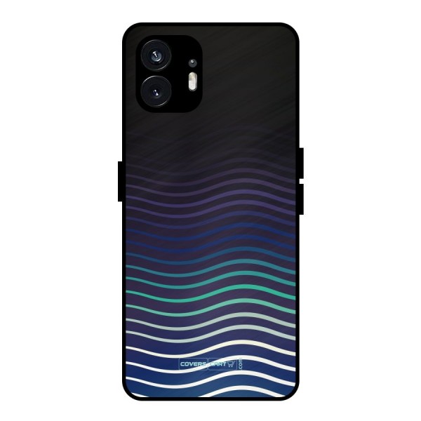Wavy Stripes Metal Back Case for Nothing Phone 2