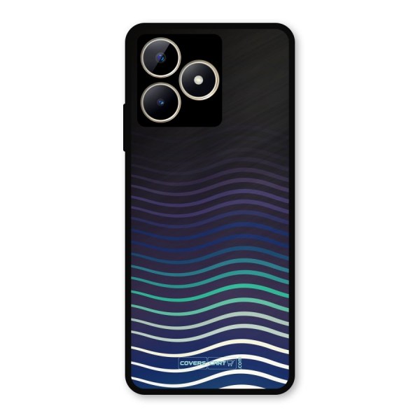 Wavy Stripes Metal Back Case for Realme C53