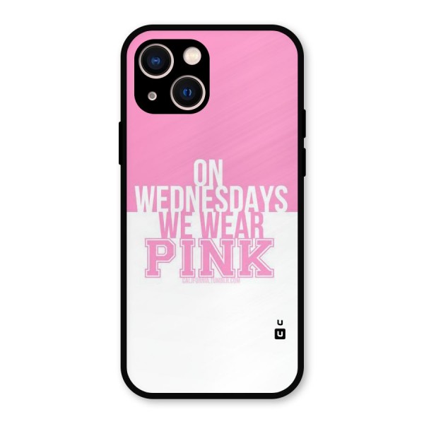Wear Pink Metal Back Case for iPhone 13