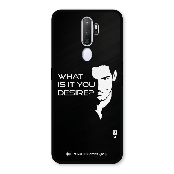 What Do You Desire Metal Back Case for Oppo A9 (2020)