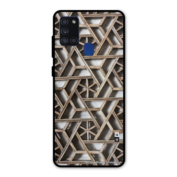 Wheel Design Metal Back Case for Galaxy A21s