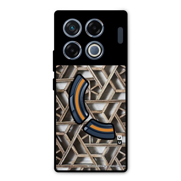 Wheel Design Metal Back Case for Infinix GT 20 Pro