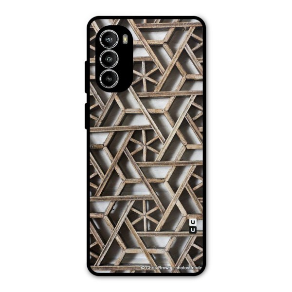 Wheel Design Metal Back Case for Moto G52