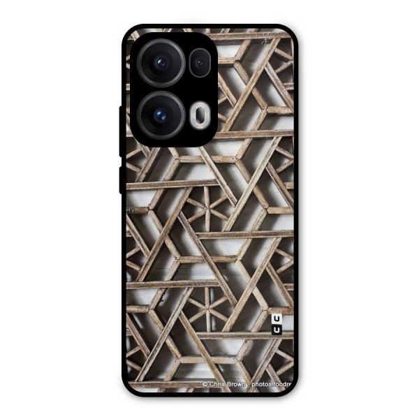 Wheel Design Metal Back Case for Oppo Reno13 Pro