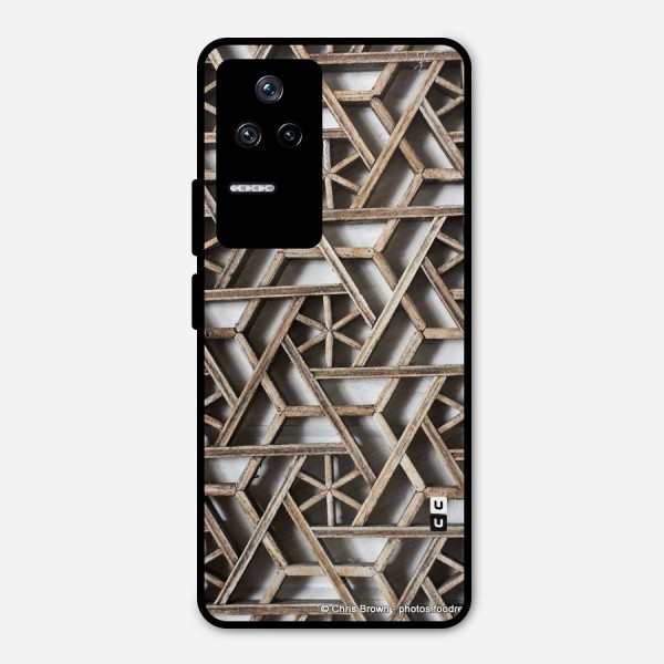 Wheel Design Metal Back Case for Poco F4 5G