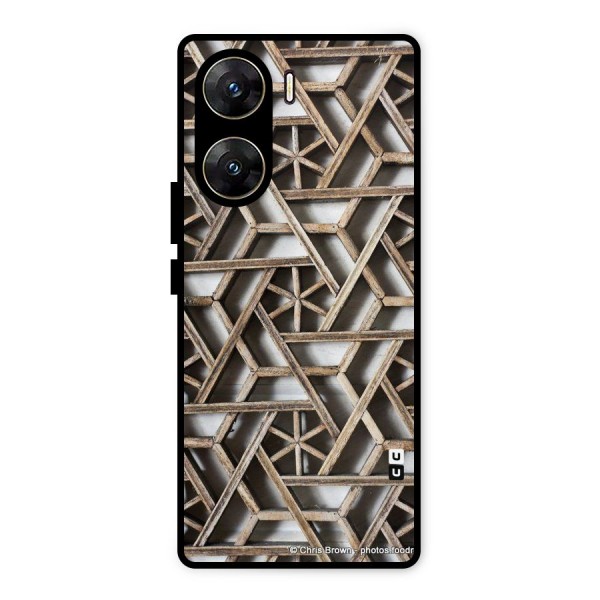 Wheel Design Metal Back Case for Vivo V29e