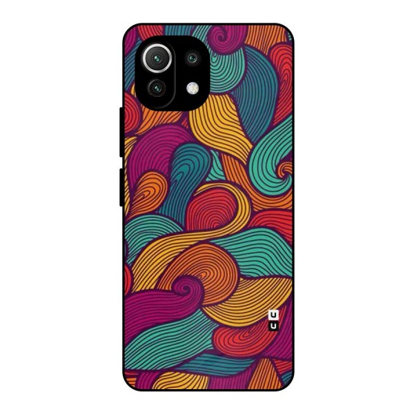 Whimsical Colors Metal Back Case for Mi 11 Lite