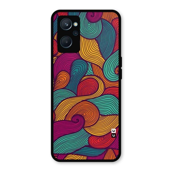 Whimsical Colors Metal Back Case for Realme 9i