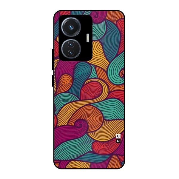 Whimsical Colors Metal Back Case for iQOO Z6 44W