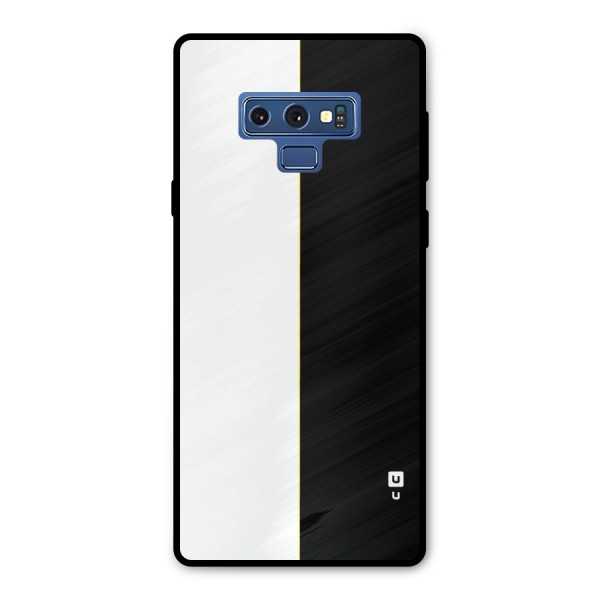 White Black Super Minimalistic Metal Back Case for Galaxy Note 9