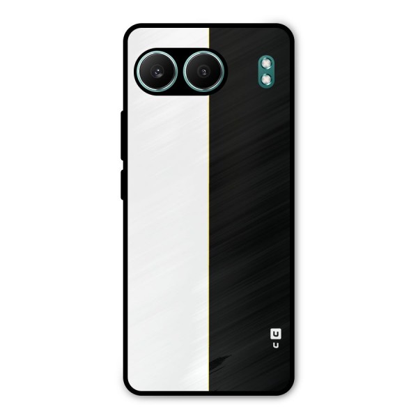 White Black Super Minimalistic Metal Back Case for OnePlus Nord 4