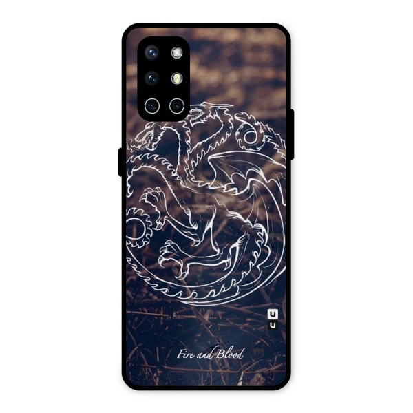 White Circle Metal Back Case for OnePlus 9R