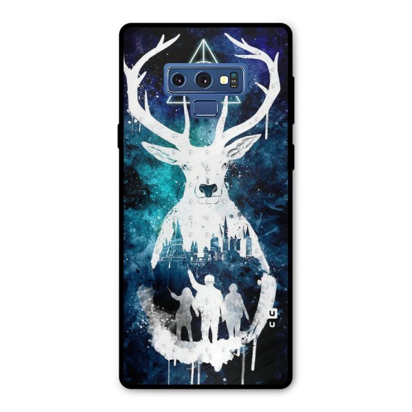 White Deer Metal Back Case for Galaxy Note 9