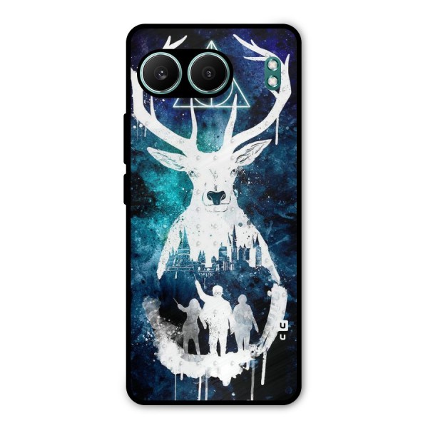 White Deer Metal Back Case for OnePlus Nord 4