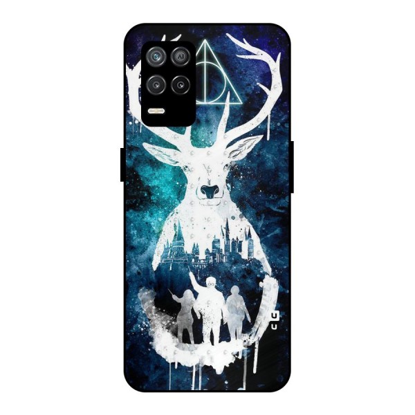 White Deer Metal Back Case for Realme 9 5G