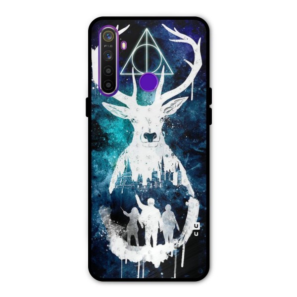White Deer Metal Back Case for Realme Narzo 10
