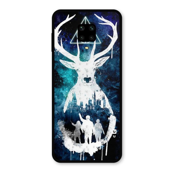 White Deer Metal Back Case for Redmi Note 9 Pro Max