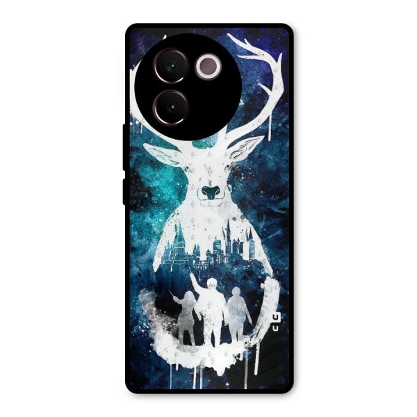 White Deer Metal Back Case for Vivo V30e
