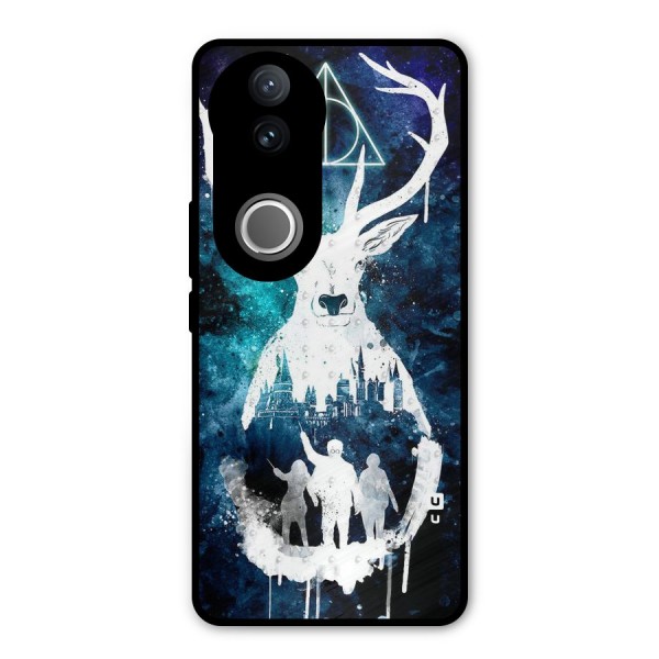 White Deer Metal Back Case for Vivo V50e