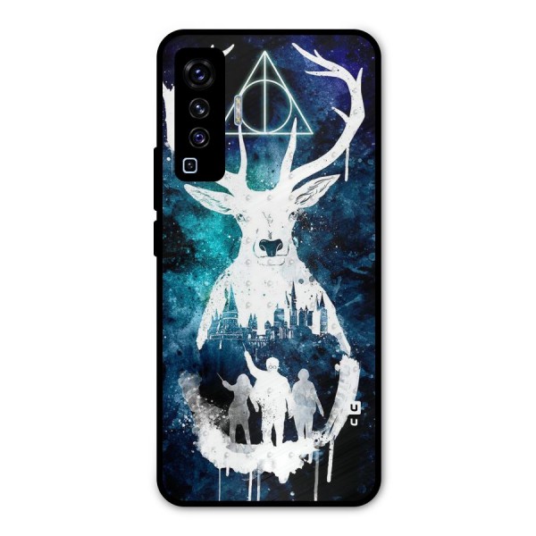 White Deer Metal Back Case for Vivo X50