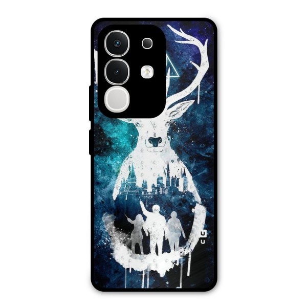 White Deer Metal Back Case for iQOO Z10x
