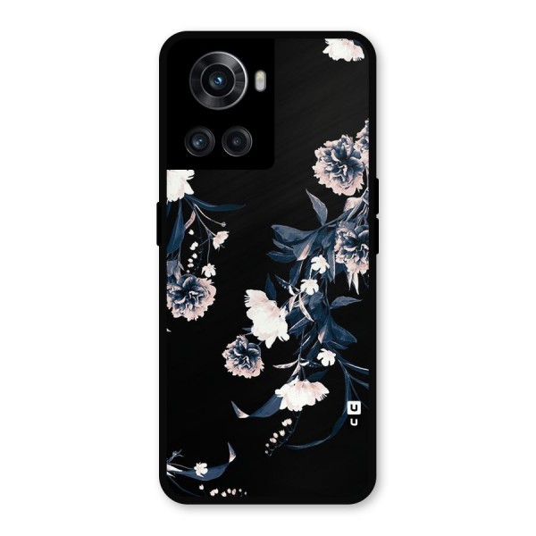 White Flora Metal Back Case for OnePlus 10R