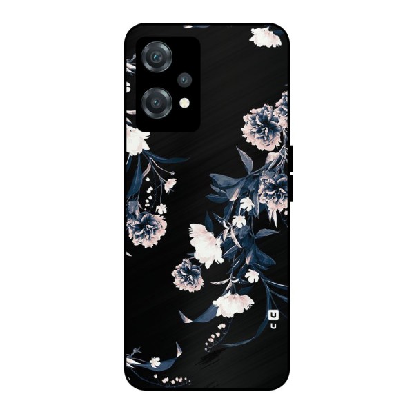 White Flora Metal Back Case for OnePlus Nord CE 2 Lite 5G
