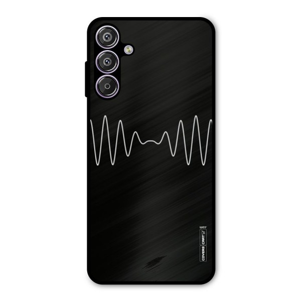 White Minimal Thread Metal Back Case for Galaxy F15