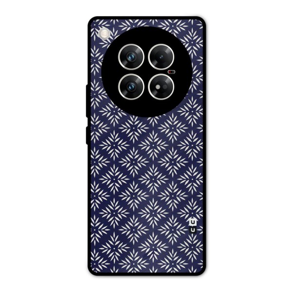 White Petals Pattern Metal Back Case for Infinix Zero 40 5G