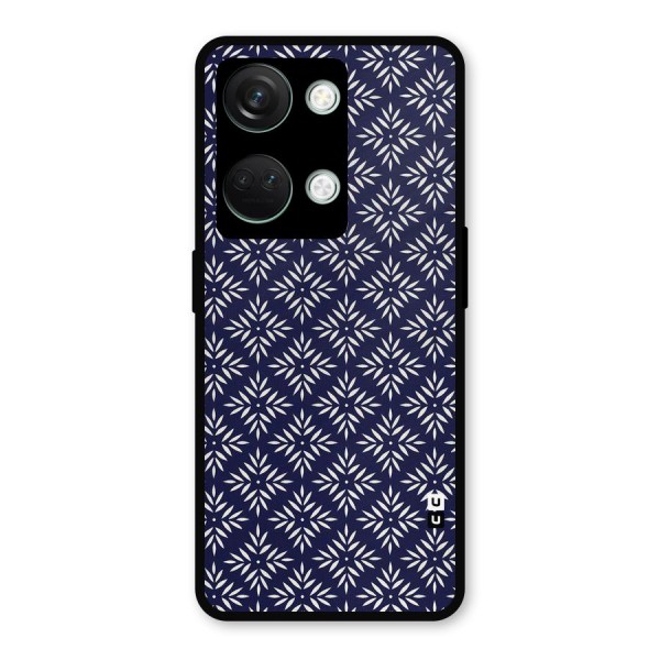 White Petals Pattern Metal Back Case for OnePlus Nord 3