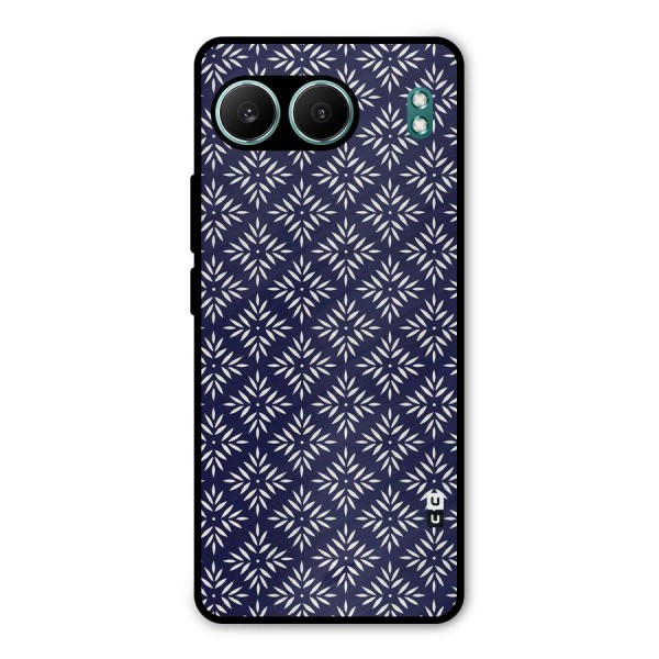 White Petals Pattern Metal Back Case for OnePlus Nord 4