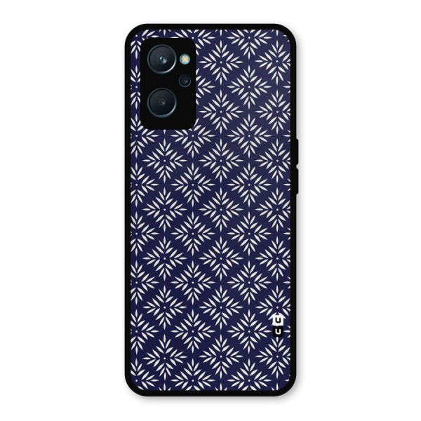 White Petals Pattern Metal Back Case for Realme 9i