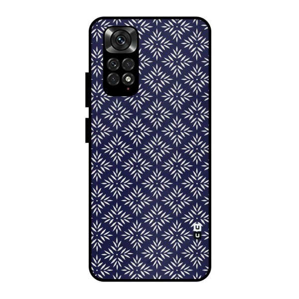 White Petals Pattern Metal Back Case for Redmi Note 11 Pro