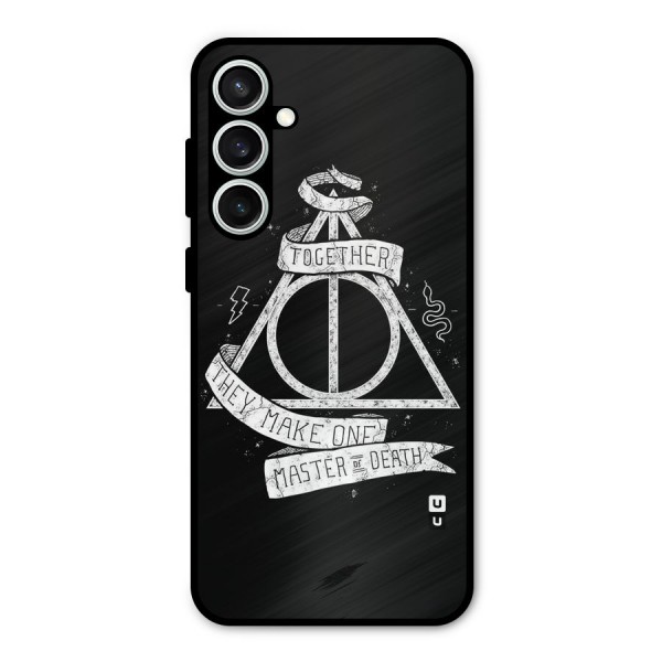White Ribbon Metal Back Case for Galaxy S23 FE