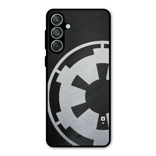 White Wheel Metal Back Case for Galaxy M55 5G