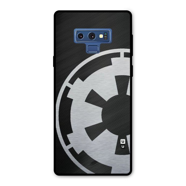 White Wheel Metal Back Case for Galaxy Note 9
