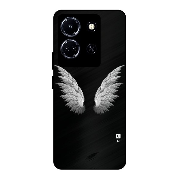 White Wings Metal Back Case for Infinix Note 30 5G