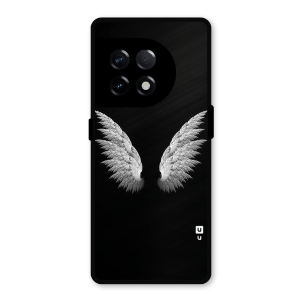 White Wings Metal Back Case for OnePlus 11R
