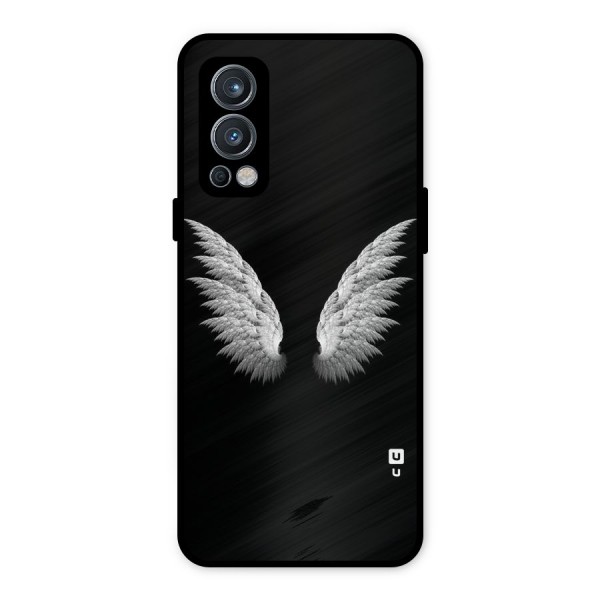 White Wings Metal Back Case for OnePlus Nord 2 5G