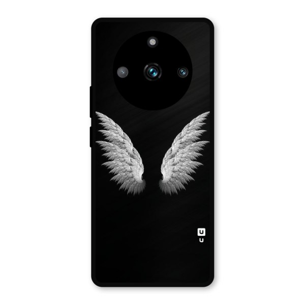White Wings Metal Back Case for Realme 11 Pro