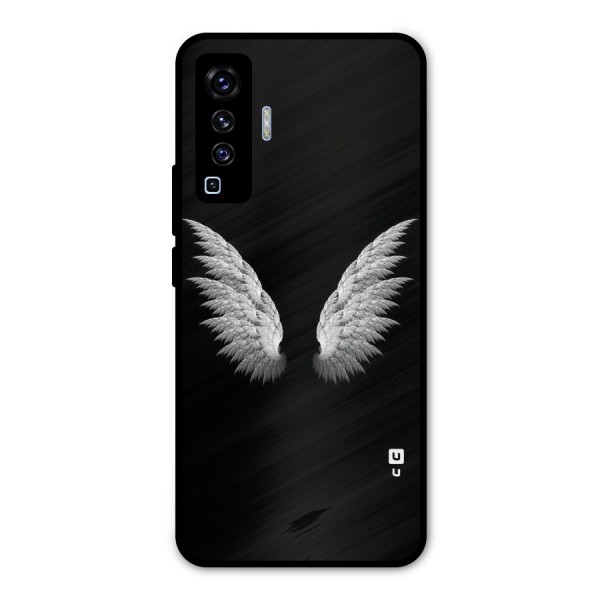 White Wings Metal Back Case for Vivo X50
